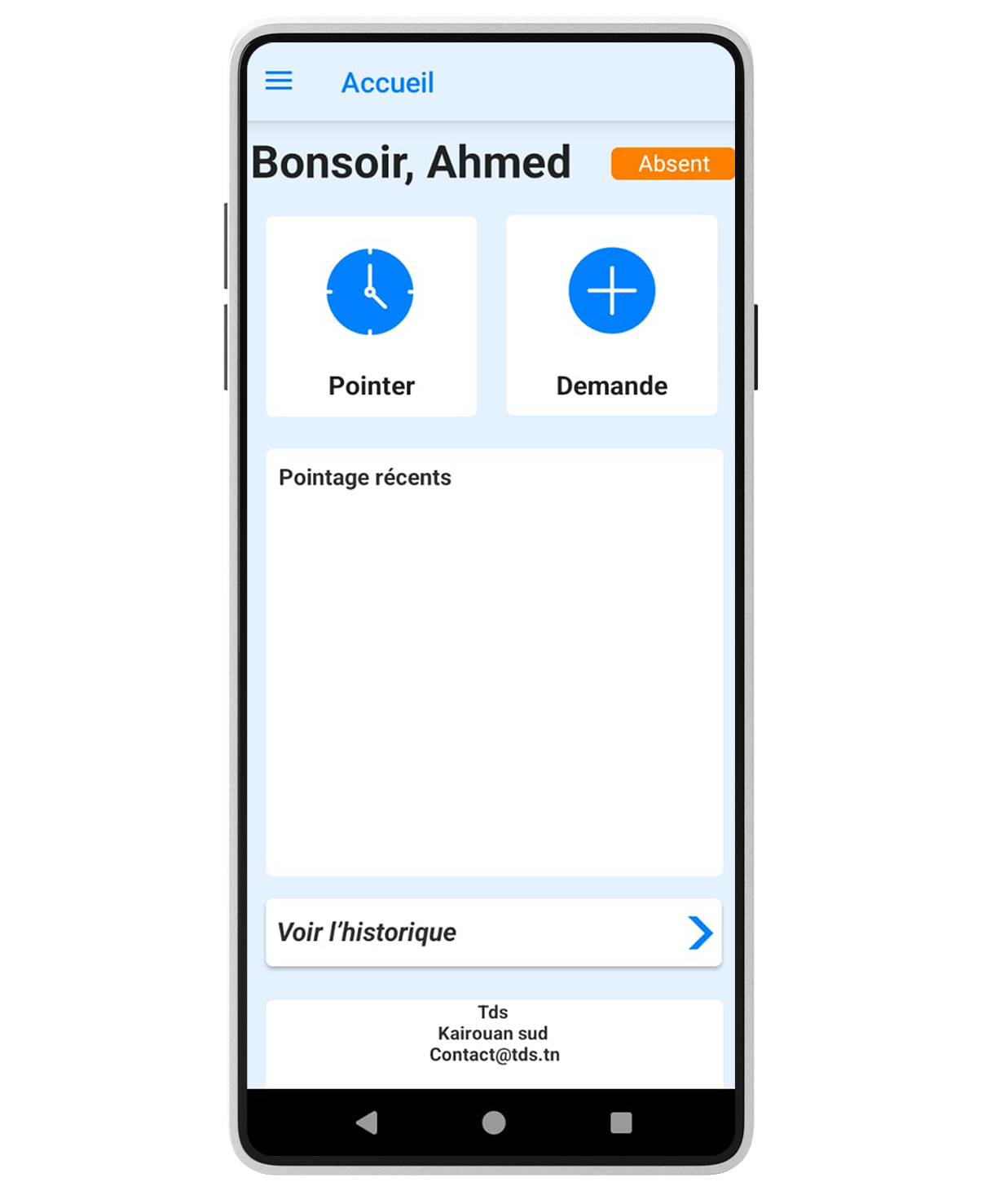 Module pointage géolocalisé TICTAAC - Gestion des présences